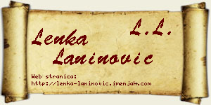 Lenka Laninović vizit kartica